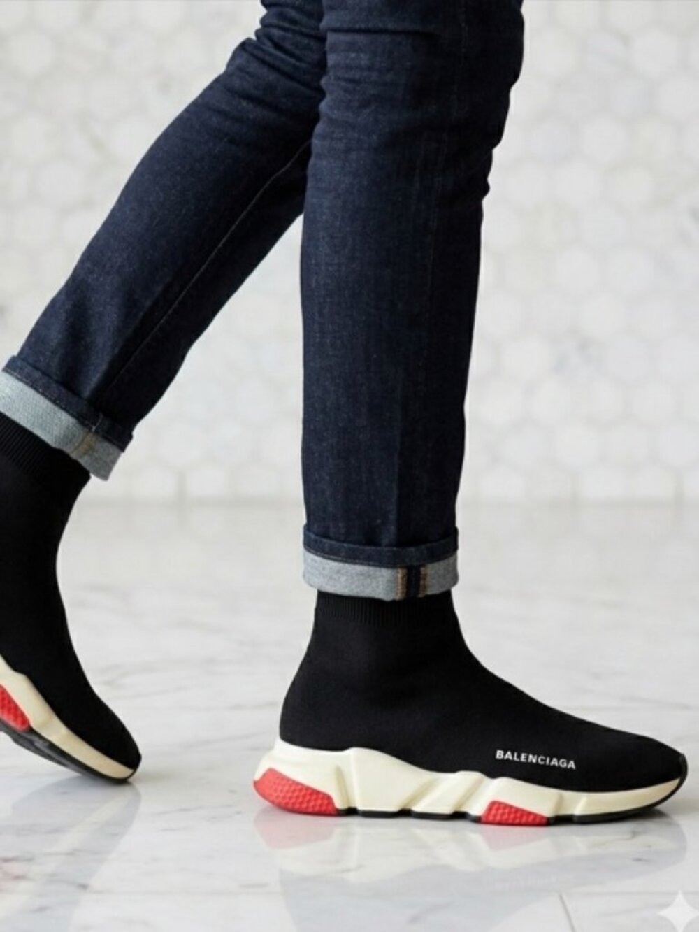 Balenciaga Black Speed Trainers Sock Runners